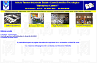 stralcio dell'home-page dell'Istituto Castelli di Brescia